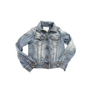 Tucker + Tate Girls Light Wash Denim Jacket‎ Blue Size S 7/8 Cotton Blend